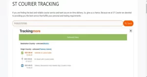 St courier tracking details